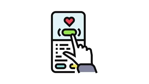 Visual feedback ux ui design color icon animation Stock Footage 326102556