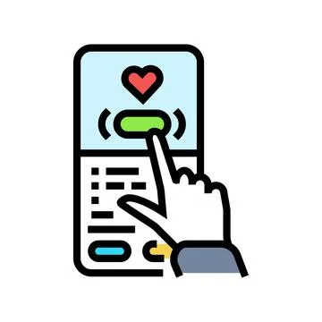 Visual feedback ux ui design color icon vector illustration Stock Illustration