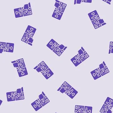 Visual feedback ux ui design glyph seamless pattern Stock Illustration