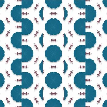 Visual Fractured Pattern Illusion Fractal Smooth Texture Collection for Cre.. Stock Illustration