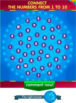 Visual Game Connect the numbers from 1 to 10 Stock Illustration