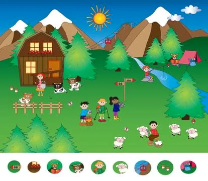 Visual game Stock Illustration