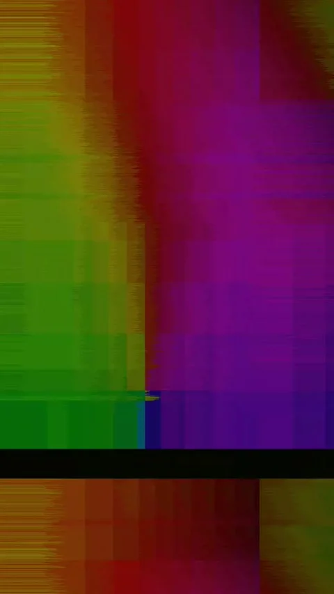 Visual Glitch 4K Vertical Loop — Abstract Digital Distortion Stock Footage 329680242