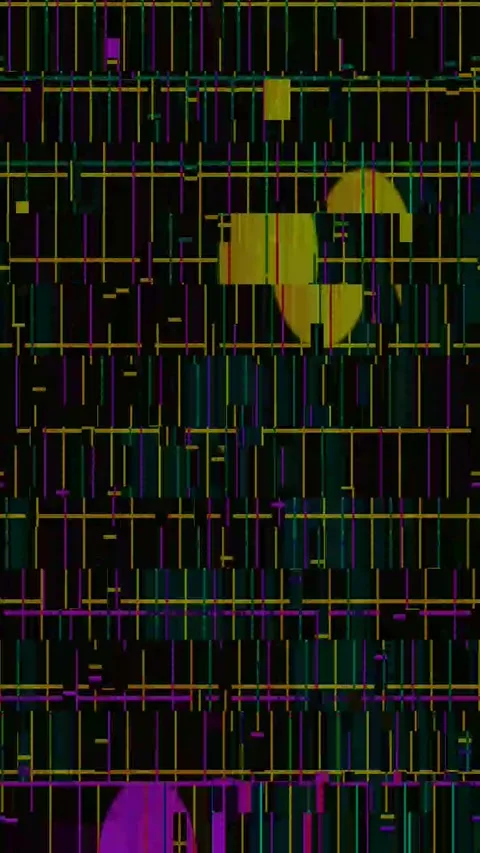 Visual Glitch 4K Vertical Loop — Abstract Digital Distortion Stock Footage 329788320