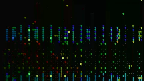 Visual Glitch Effect 4K Loop — Abstract Digital Distortion Stock Footage 329678203