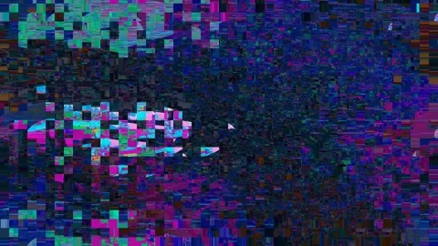 Visual Glitch Effect 4K Loop — Abstract Digital Distortion Stock Footage 329816859