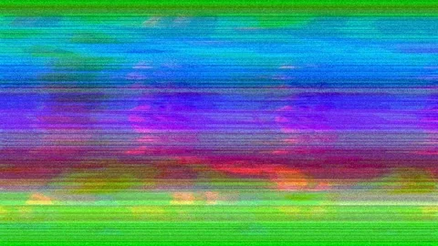 Visual Glitch Loop 4K — Abstract Bad TV Digital Overlay VJ Stock Footage 329799949