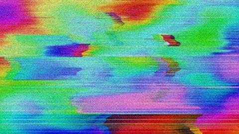 Visual Glitch Loop 4K — Abstract Bad TV Digital Overlay VJ Stock Footage 329800640