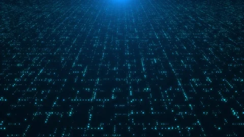 Visual Glitch noise big data digital code. Futuristic information technology Video stock 247166104