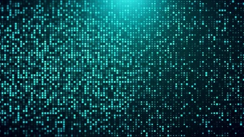 Visual Glitch noise big data digital code. Futuristic information technology Video stock 247166115