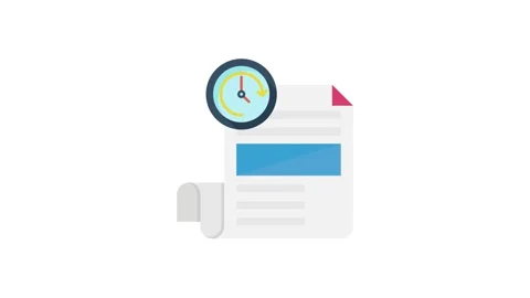 Visual guide showing the process of developing a time tracking system to en.. 스톡 동영상 332199300