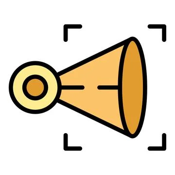 Visual health icon vector flat Illustrazione stock