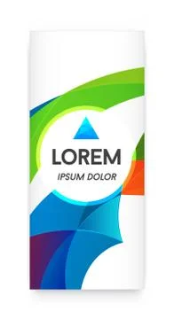 Visual identity with letter logo elements polygonal style Letterhead and geom Stock Illustration