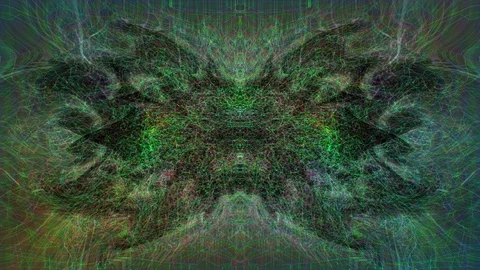 Visual illusions, moving waves. Psychedelic abstraction for hypnosis. Stock Footage 126561465