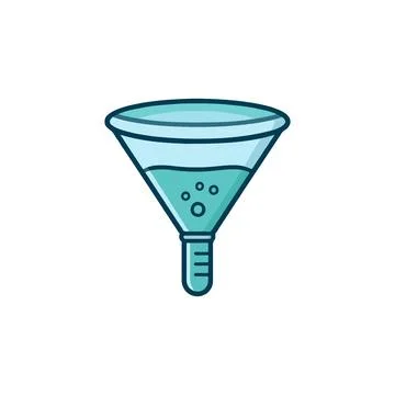 A visual illustration showcasing liquid filtering with rising bubbles, embo.. Stock Illustration