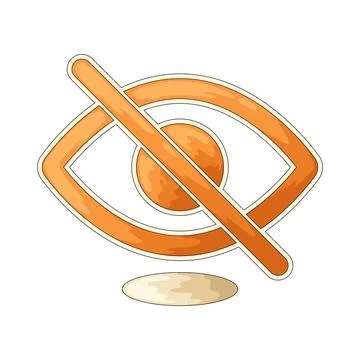 Visual impairment illustration Stock Illustration