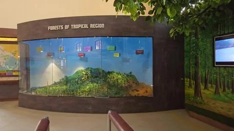 A Visual Journey: Beautiful India Map Showcased in the Museum Stock Photos
