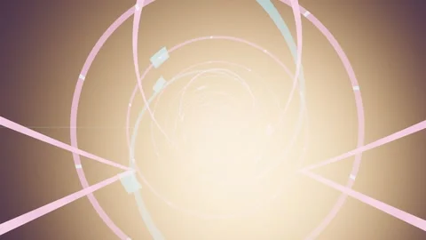 Visual journey through colorful swirling patterns and light Stock Footage 337374891
