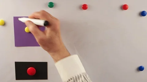 A visual lesson of geometry in school Stock Footage 88239595