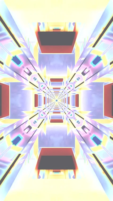 Visual loop of a tunnel with motion background creating dynamic patterns an.. Stock Footage 322770104