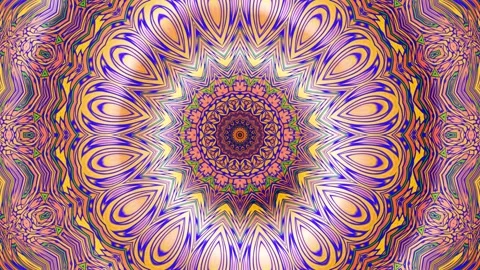 Visual Meditation Mandala Loop for Serenity Loopable Background Stock Footage 299105334