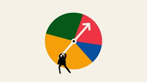 Visual metaphor for business efficiency and optimization. Man and clocks hand Stock Footage 276350371