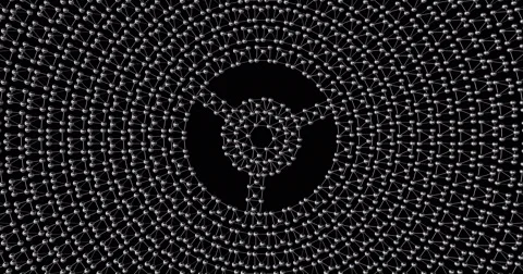 Visual Molecule EDM Techno Club Vj Abstract New Stock Footage 61475217