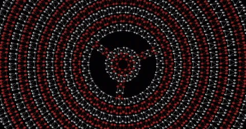 Visual Molecule EDM Techno Club Vj Abstract New Stock Footage 61499563