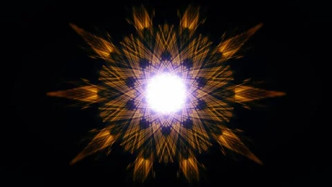 Visual motion of orange rounds increasing and repeating. Stock Footage 281638907