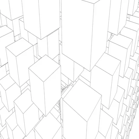 Visual movement in a multistructural cube Video stock 69480534