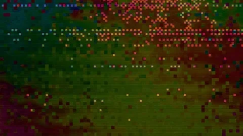 Visual Noise Glitch 4K Loop — Bad TV Overlay VJ Asset Stock Footage 329679268