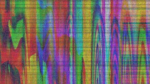 Visual Noise Glitch 4K Loop — Bad TV Overlay VJ Asset Stock Footage 329830351