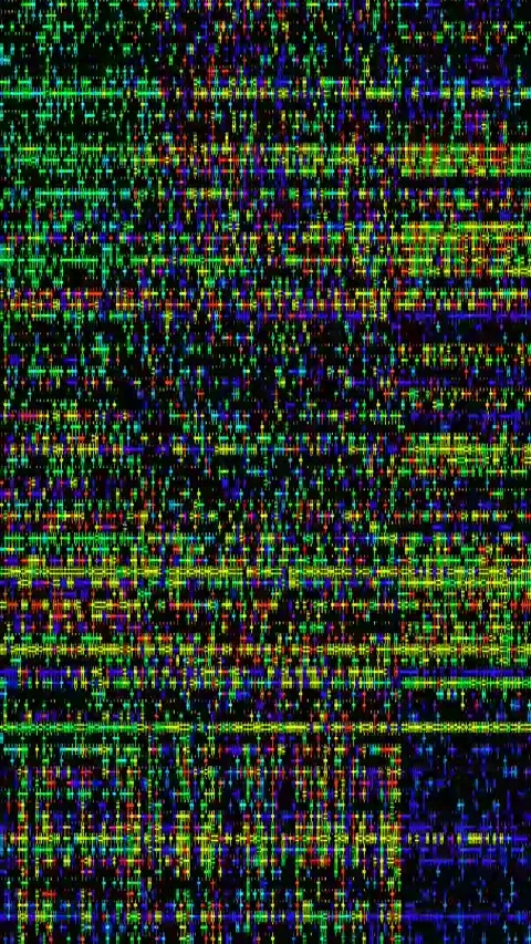 Visual Noise Glitch 4K Vertical Loop — Bad TV Overlay Asset Stock Footage 329813612