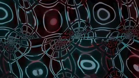 Visual pattern of abstract shapes with vibrant colors and Stock Footage 339965963