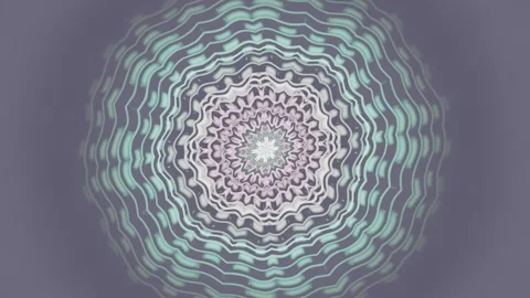 Visual pattern with circular waves in soft colors and shapes Stock Footage 337388033