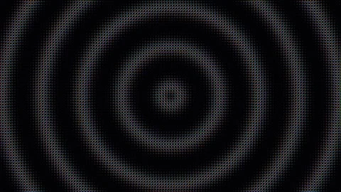 Visual pattern of concentric circles on a dark background Stock Footage 337233749