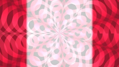 Visual pattern with vibrant circular shapes in red and Stock Footage 339499141