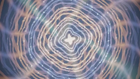 Visual patterns with circles and lines in soft colors and light Stock Footage 337379261