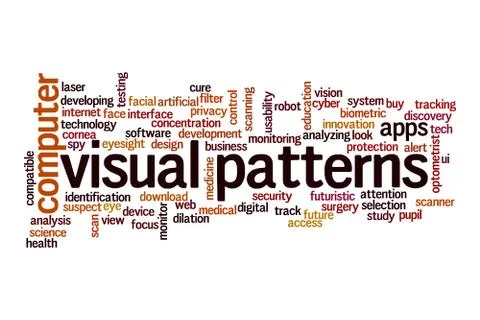 Visual patterns word cloud concept イラスト素材