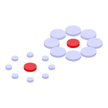 Visual perception icon isometric vector. Optical memory Stock Illustration