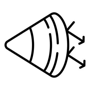 Visual perception icon outline vector. Cognitive sensory Illustrazione stock