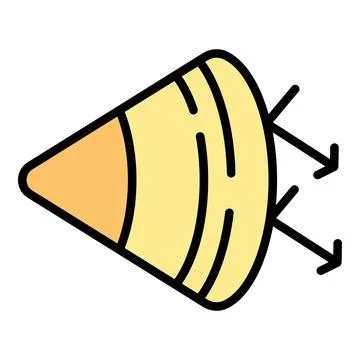 Visual perception icon vector flat Illustrazione stock