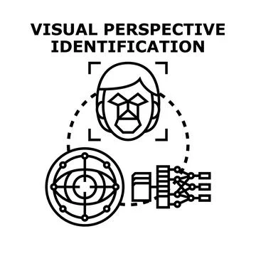 Visual perspective identification using ai technology Stock Illustration