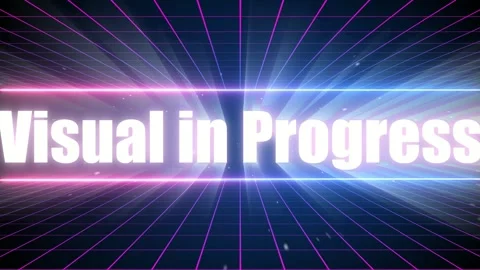 Visual in Progress neon text animation 库存影片 340757009