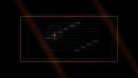 Visual representation of data analysis on a dark background Stock Footage 339322960