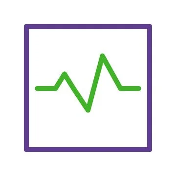 Visual representation of data fluctuations with a striking graphic element Stock Illustration