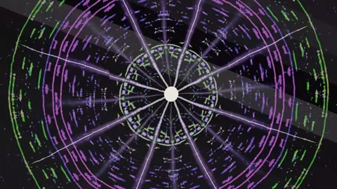 Visual representation of digital data patterns and structures Stock Footage 337386353