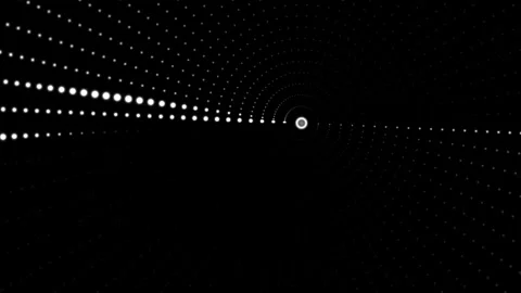 Visual representation of light dots forming a tunnel effect Stock Footage 339519408