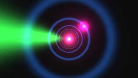 Visual representation of light rays in various colors and Stock Footage 338302220