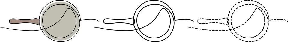 Visual representation of a magnifying glass examining a continuous, evolvin.. Stock Illustration